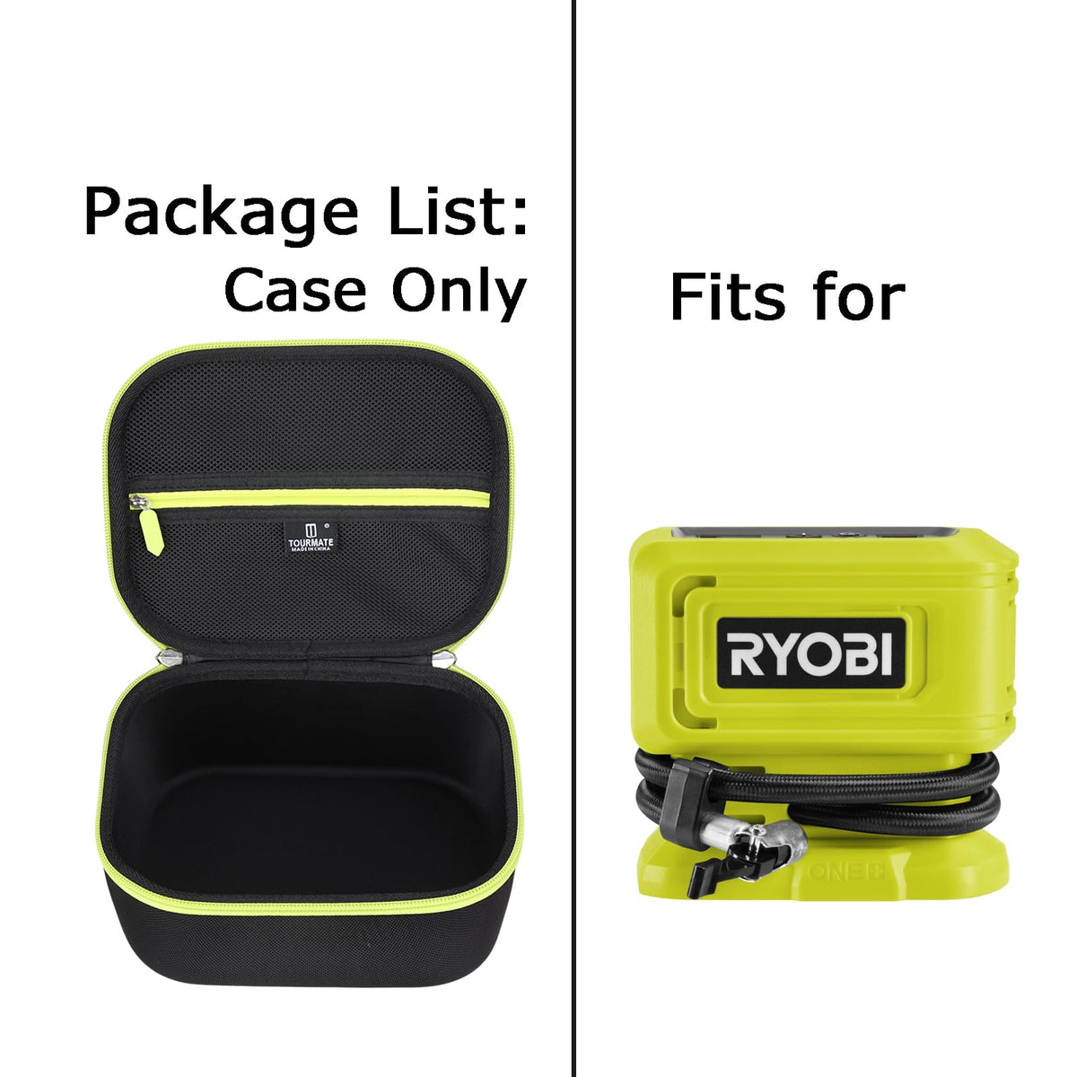 Tourmate case features handle, clasps, and strap for easy, secure transport.