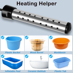 Touwenzd bucket pool setup demonstrates versatile use in buckets, pools, and tubs.