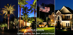 TOVEENEN IP65 weatherproof light resists rain, snow, and dirt outdoors.