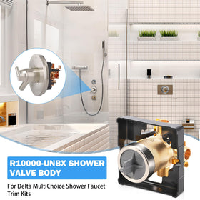 Includes mounting bracket and plasterguard for precise, secure fitting