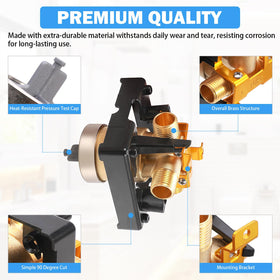 TOVEN-RV R10000-UNBXHF brass construction closeup suitable for long-term reliability.