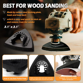 Towbluii triangle sanding pad 4pc for precise detail work