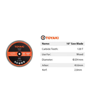 Toyaki 16mm arbor blade easy installation on common saws