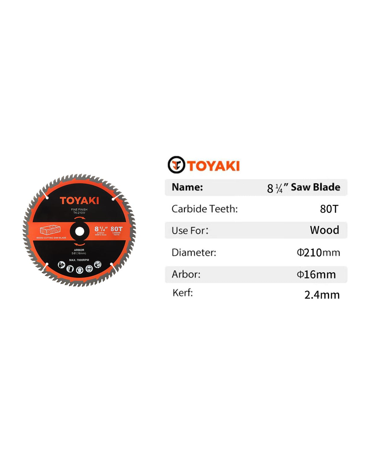 TOYAKI 8-1/4-inch blade enables clean, precise cuts with minimal tear-out.