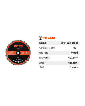 TOYAKI 8-1/4-inch blade enables clean, precise cuts with minimal tear-out.