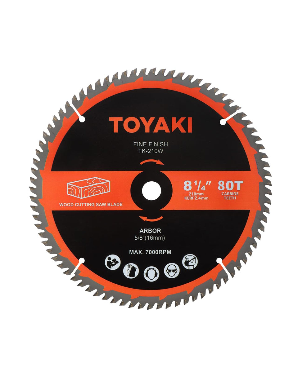 TOYAKI 8-1/4-inch blade teeth deliver ultra-fine finishes on woodworking projects.