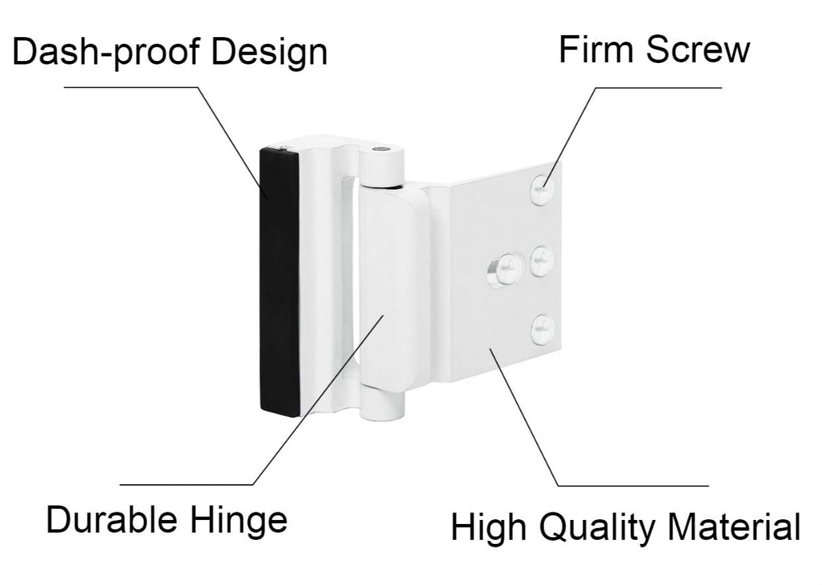 TOYFUL door reinforcement lock with hardened screws for secure installation.