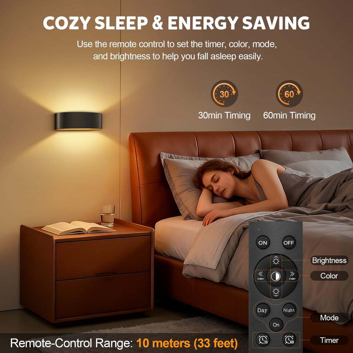 ToyGlee auto-off timer of 30 or 60 minutes saves energy.