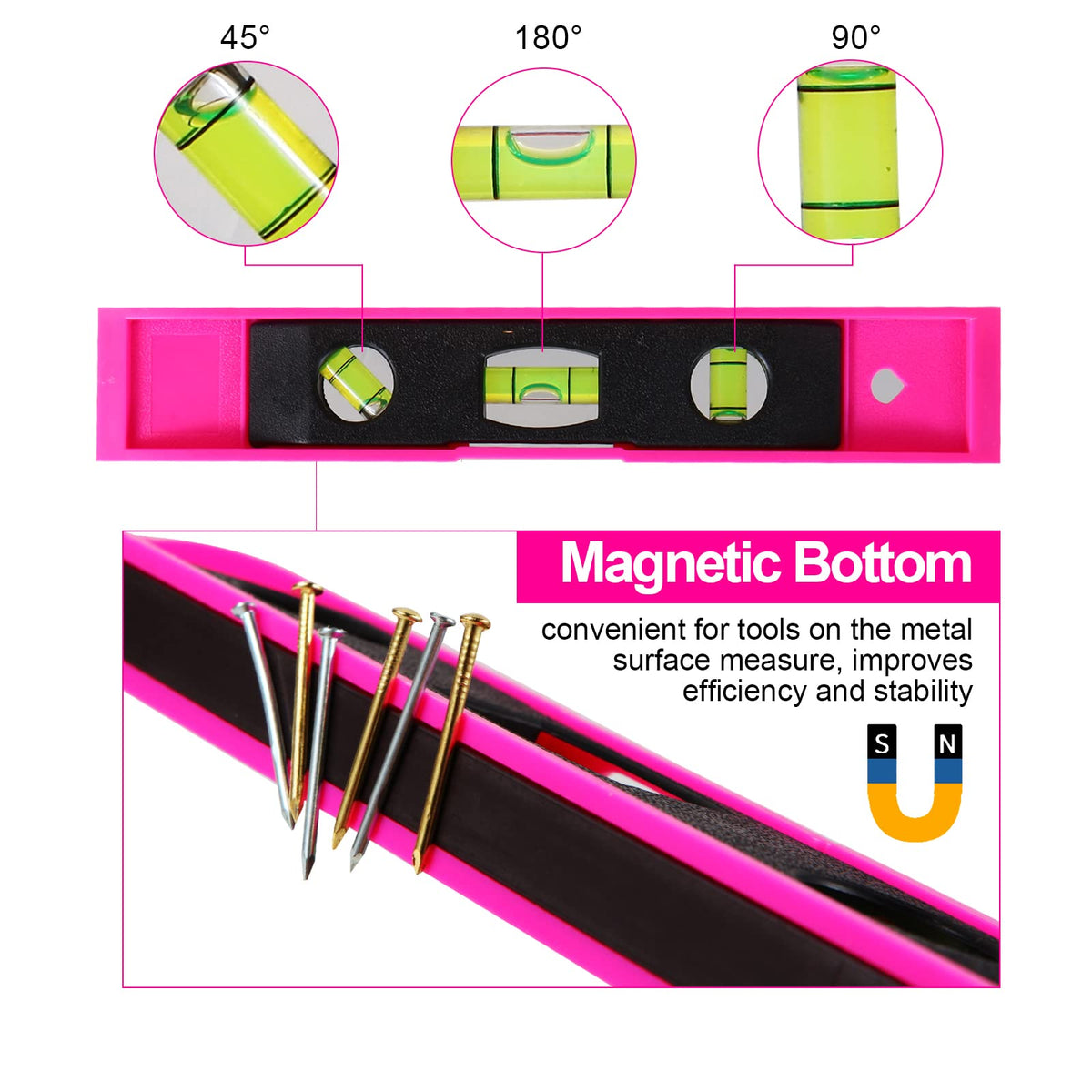 TOYIEW picture hanging kit case keeps accessories organized.