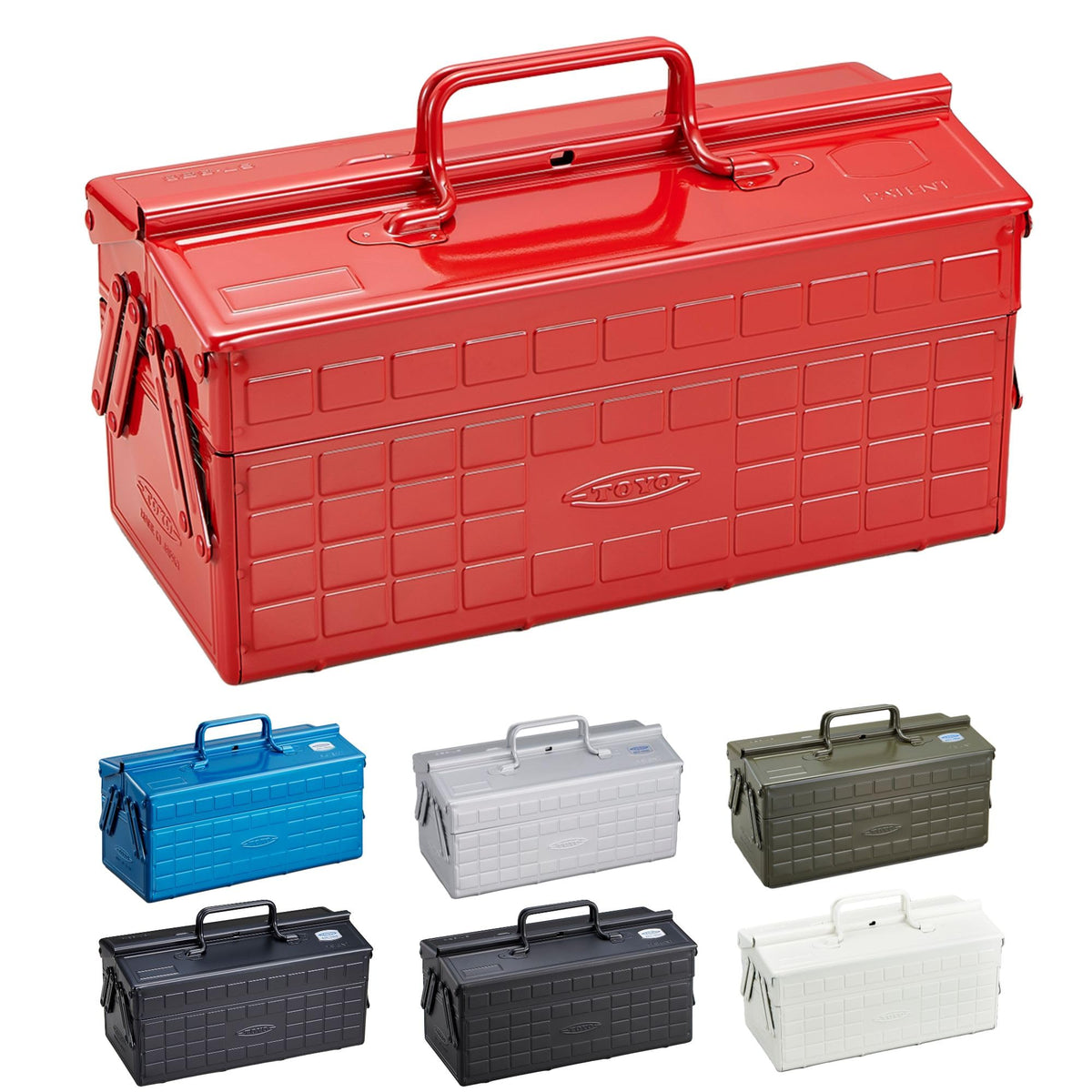 Toyo ST-350R toolbox open view, dual-access design for easy reach
