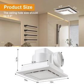 TOYOUSEA 6500K LED light close-up showing fixed, crisp illumination for daily routines.