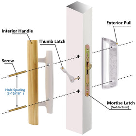 TPard thumb latch ensures precise engagement for reliable latching.