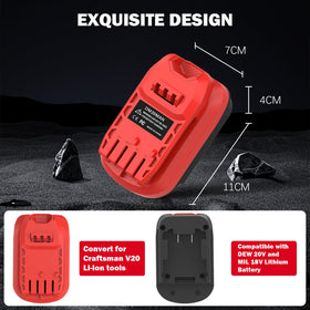 Compact, portable adapter fits easily in a tool bag for travel.