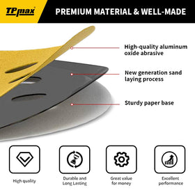 TPmax 125mm sander compatibility for versatile use
