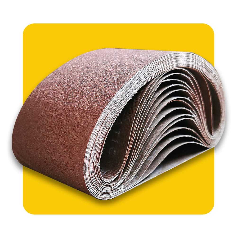 TPmax 4x36 sanding belt with 80 grit for smooth wood finishing.