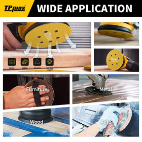 TPmax gold sanding disc 320-grit ideal for final polishing of wood and glass