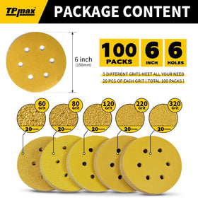 TPmax gold sanding disc 80-grit in action for metal smoothing