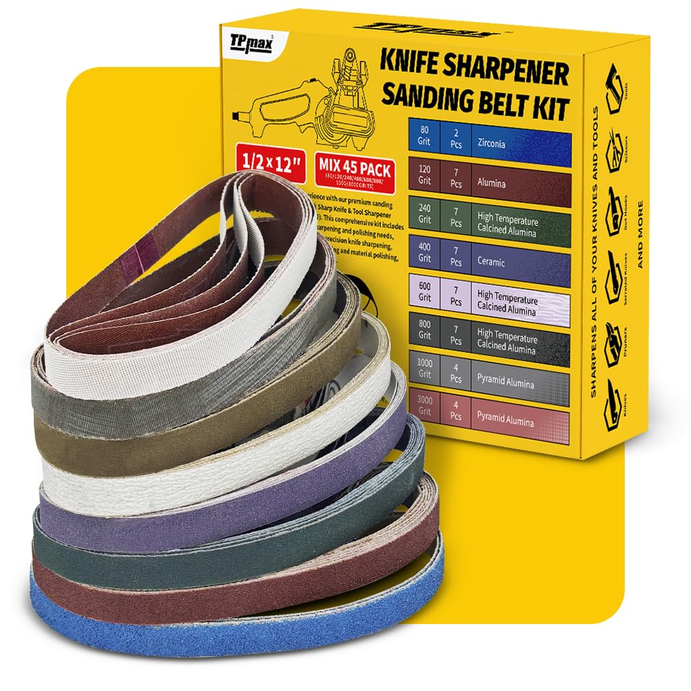 TPmax 80 grit belt for derusting and deburring metal