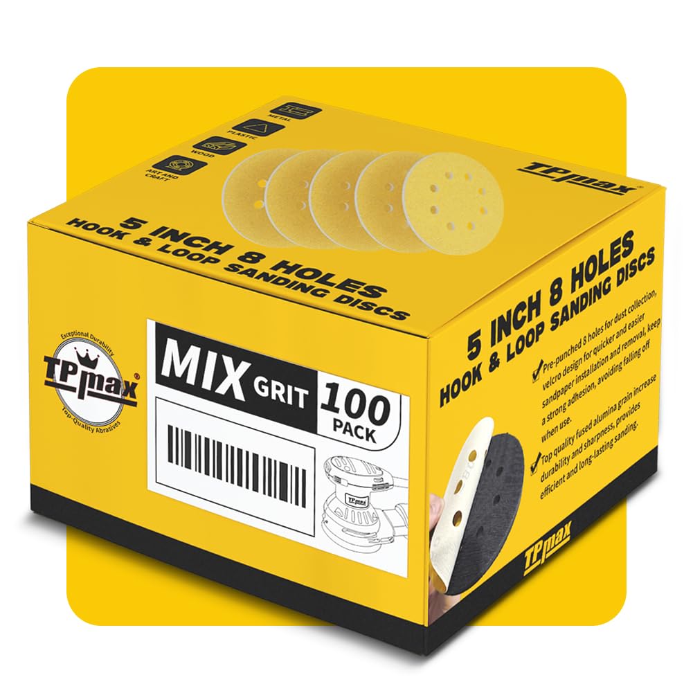 TPmax mixed grit 100pcs pack offers versatile options for many projects.