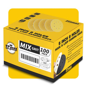 TPmax mixed grit 100pcs pack offers versatile options for many projects.
