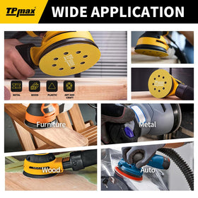 TPmax multi-surface sanding across materials like wood and metal