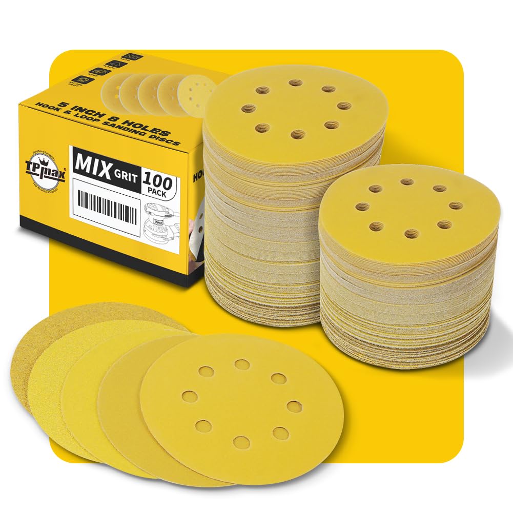 TPmax 60-grit sanding disc on wood surfaces for fast rough shaping.