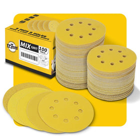 TPmax 60-grit sanding disc on wood surfaces for fast rough shaping.