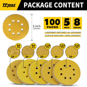 TPmax 80-grit sanding disc on metal surfaces for smooth progress.