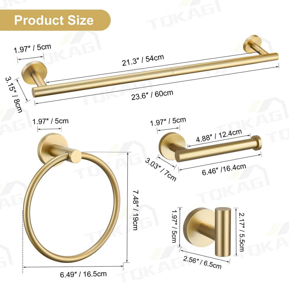 Included screw-mount hardware and installation guide