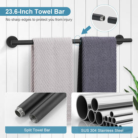 TQKAG matte black toilet paper holder for easy reach and clean lines