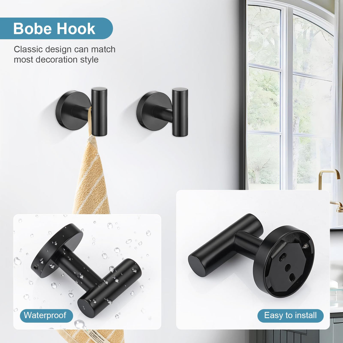 TQKAG towel ring complements the set with quick access to towels