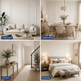 Train2 Art living room decor application demonstrating stylish wall depth.