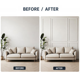 Train2 Art self-adhesive back detail enables tool-free installation.