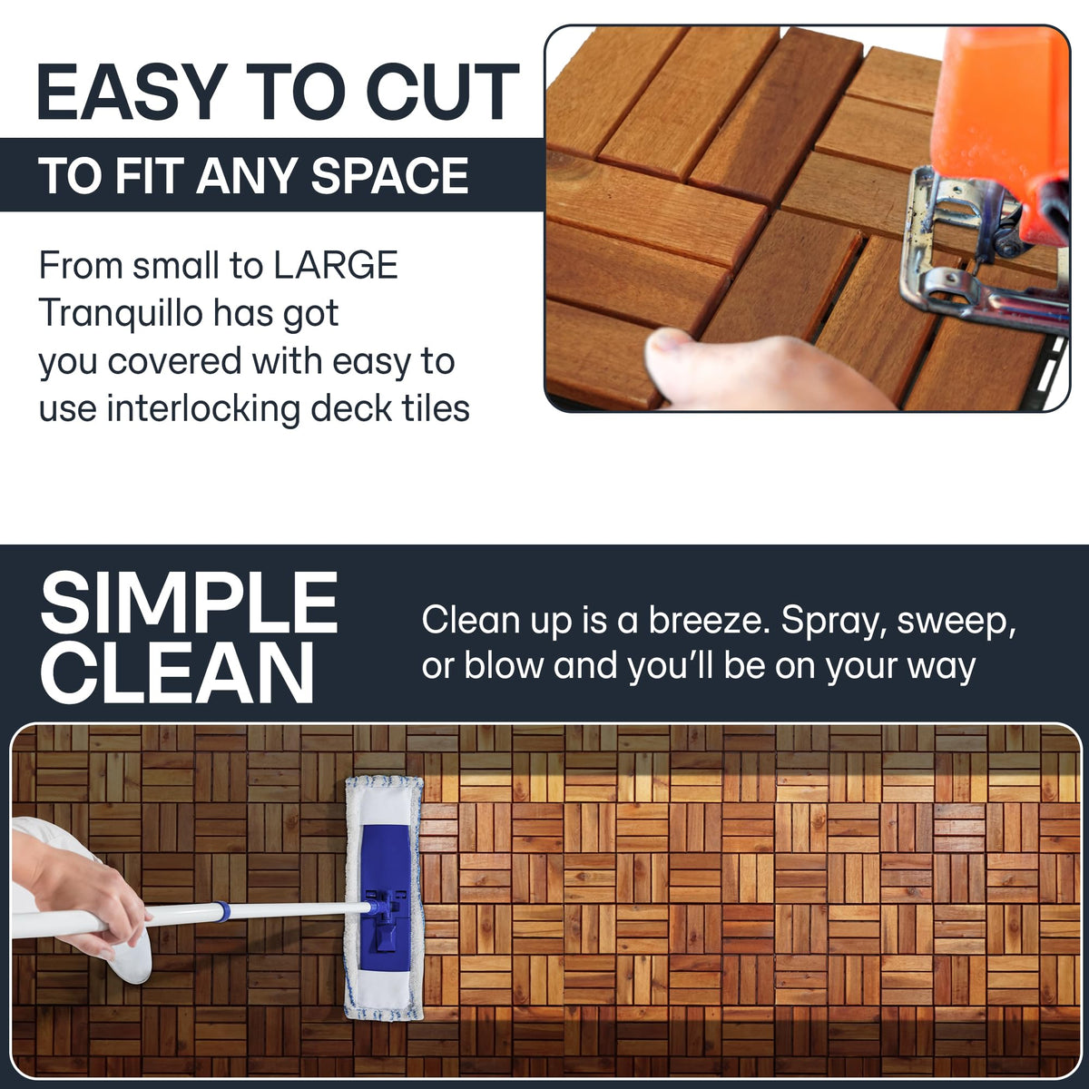Tranquillo interlocking tiles enable DIY upgrades for renters.