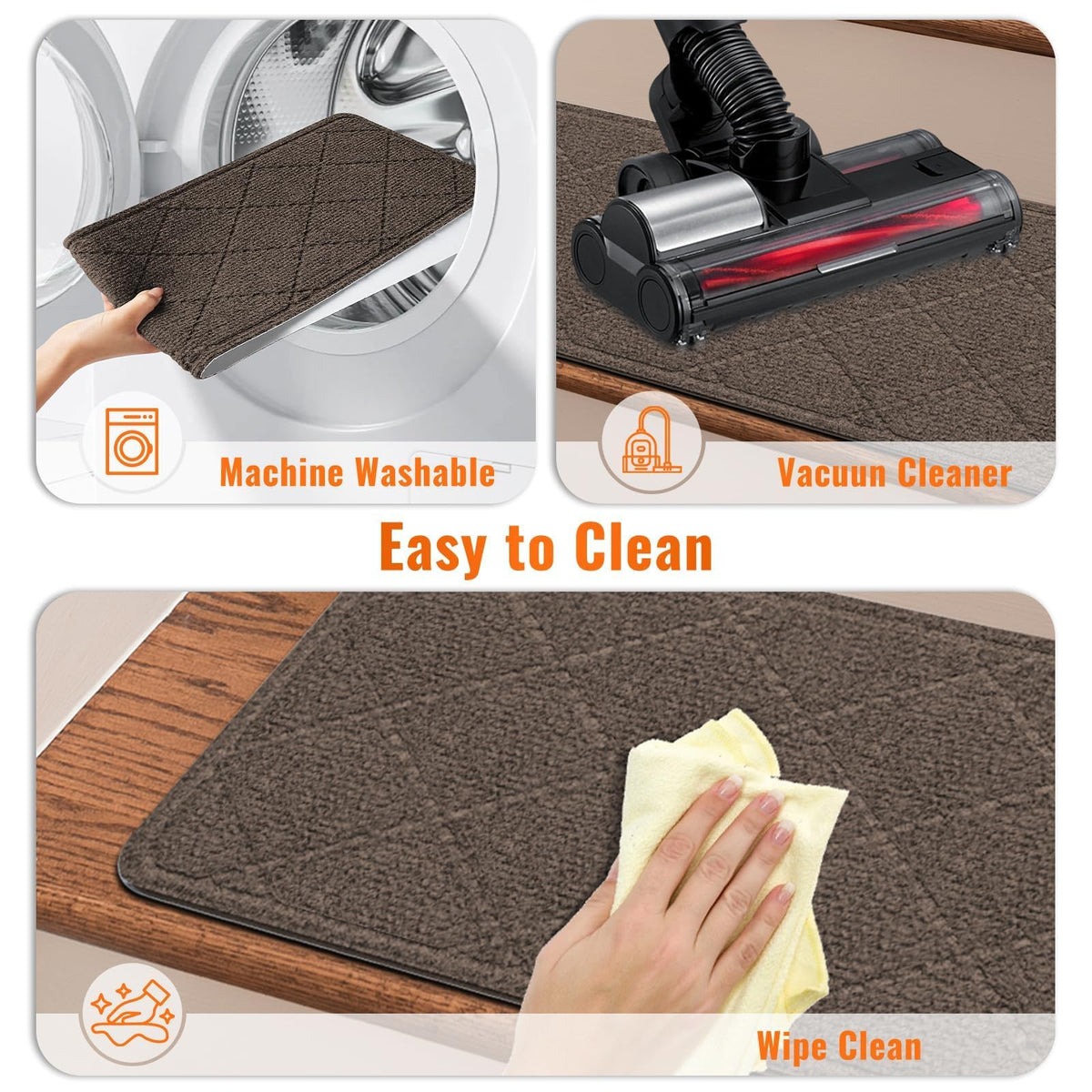 TranquilMoments machine-washable care with simple cleaning on treads.