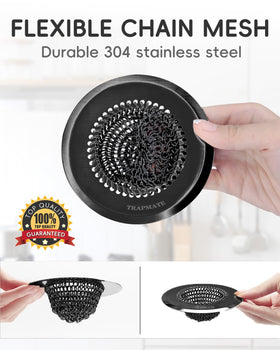 TRAPMATE 304 stainless steel black finish combines durability with style
