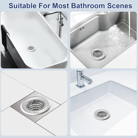 TRAPMATE 4.4-inch diameter drain cover fitting most tubs