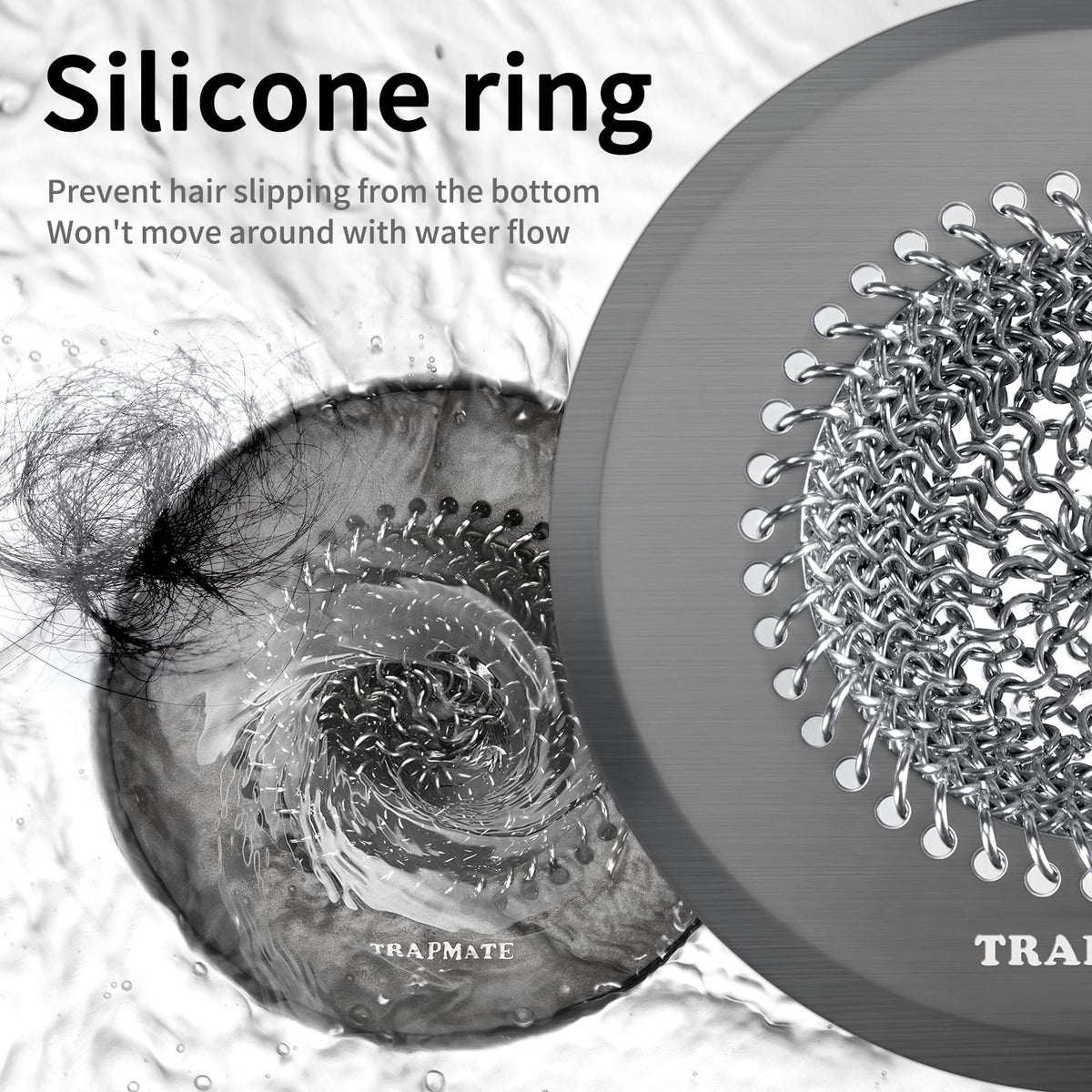 TRAPMATE easy-clean flip-to-empty design simplifies hair removal