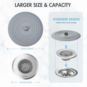 TRAPMATE fast-drain feature speeds water flow for efficient dishwashing.