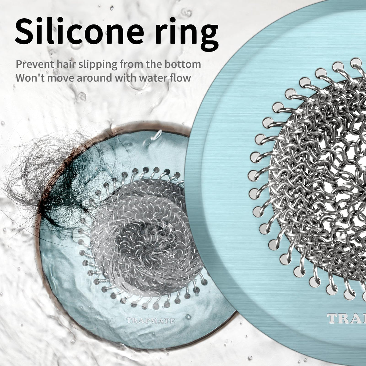 TRAPMATE fast drainage with porous design to prevent pooling.
