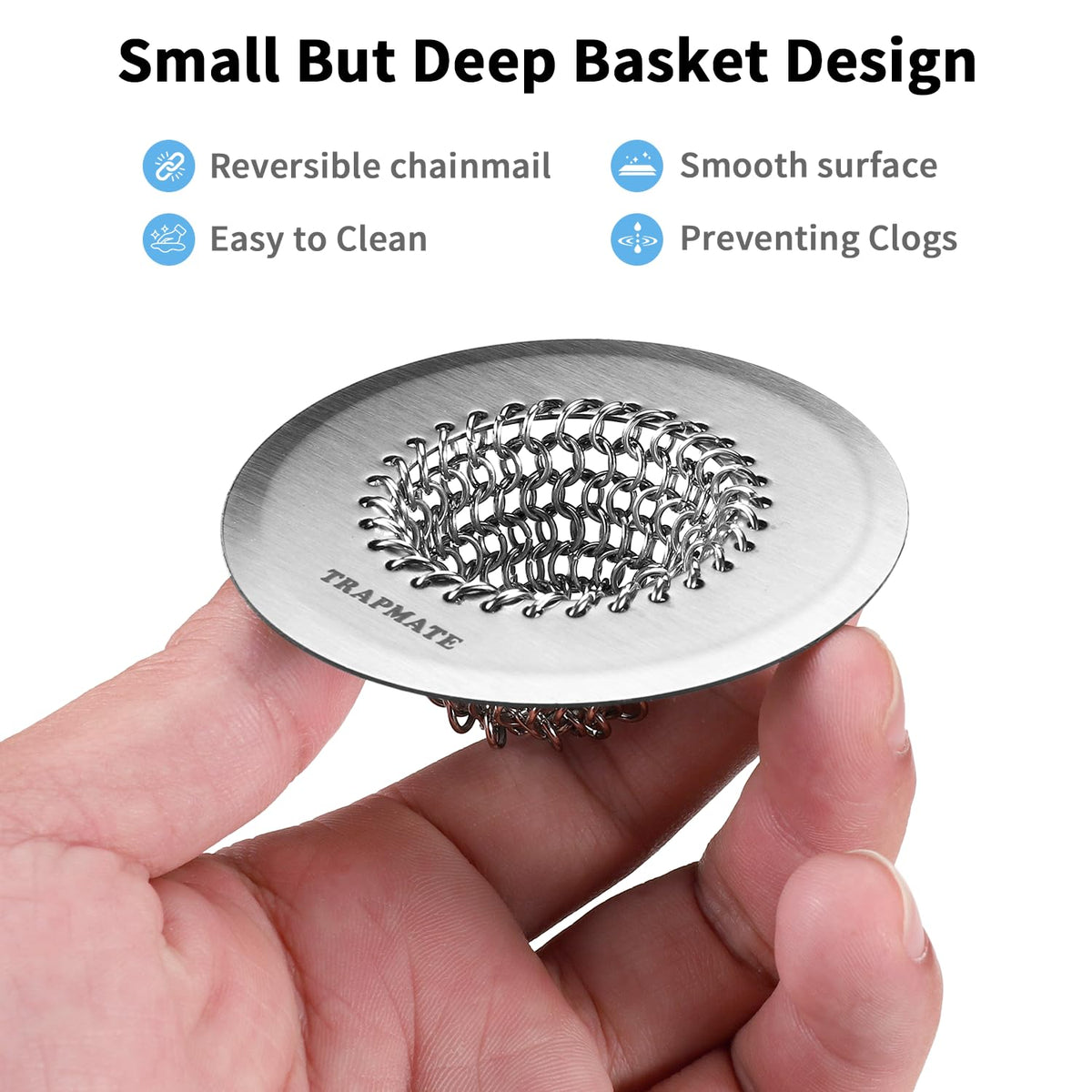 TRAPMATE hair-catcher for bathroom captures strands before reaching pipes