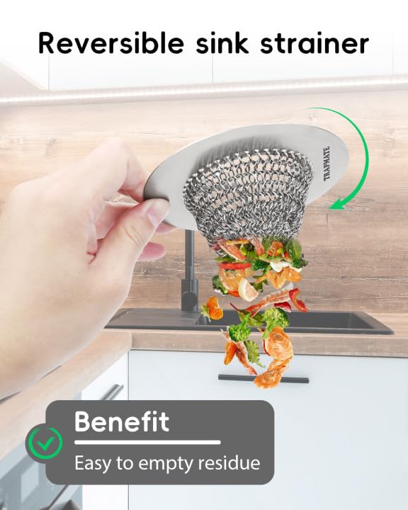 TRAPMATE stainless steel 304 construction ensures rust resistance and long-lasting shine.