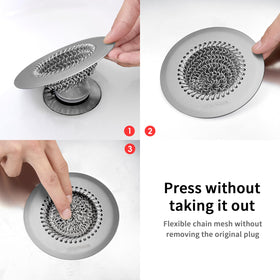 TRAPMATE stylish bathroom accessory blends with decor and guards drains