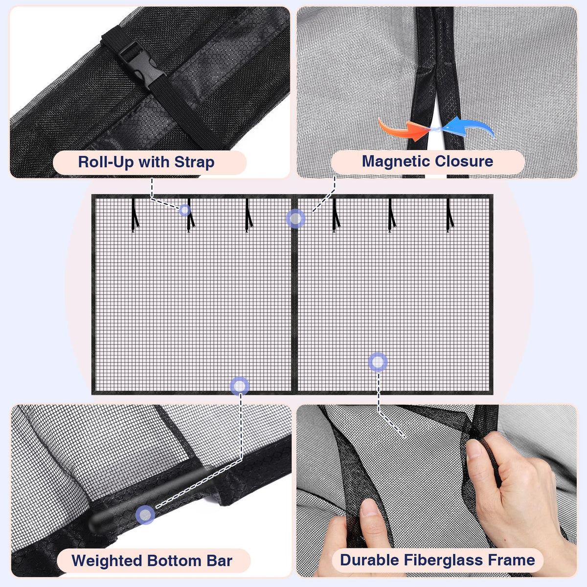 TravLand fiberglass mesh provides durable insect protection and airflow