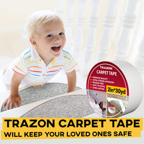 Trazon carpet tape removal is safe on delicate surfaces