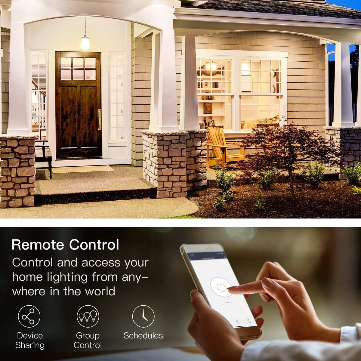 Treatlife 3‑way switch app control interface for remote management.