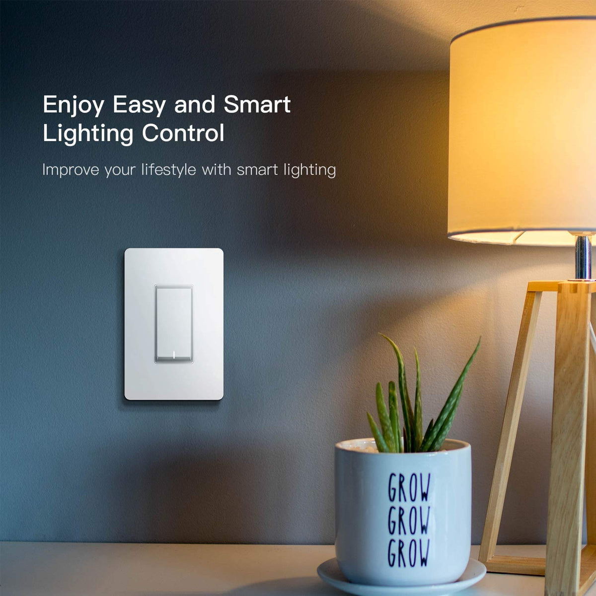 Treatlife 3‑way switch remote access to control lights from anywhere.
