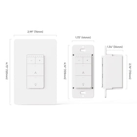 TREATLIFE 4-speed fan control with gentle lighting