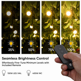 TreatLife dimmer plug offers up to 100ft remote range for flexible lighting control.