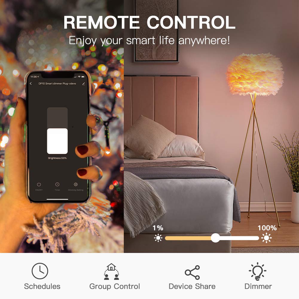 TREATLIFE IP44 waterproof outdoor dimmer for resilient weather use.